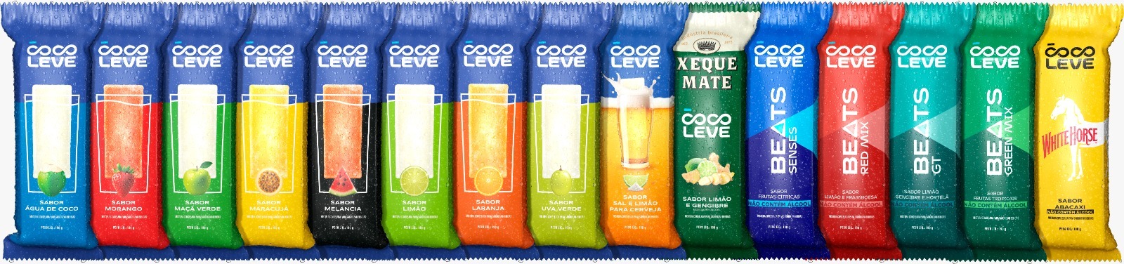 Linha completa de sabores Coco Leve
