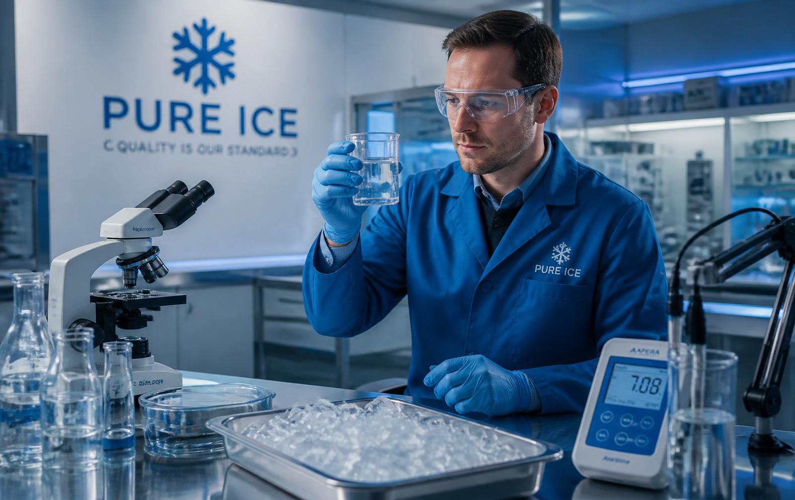 Laboratório de análise de qualidade da água e do gelo